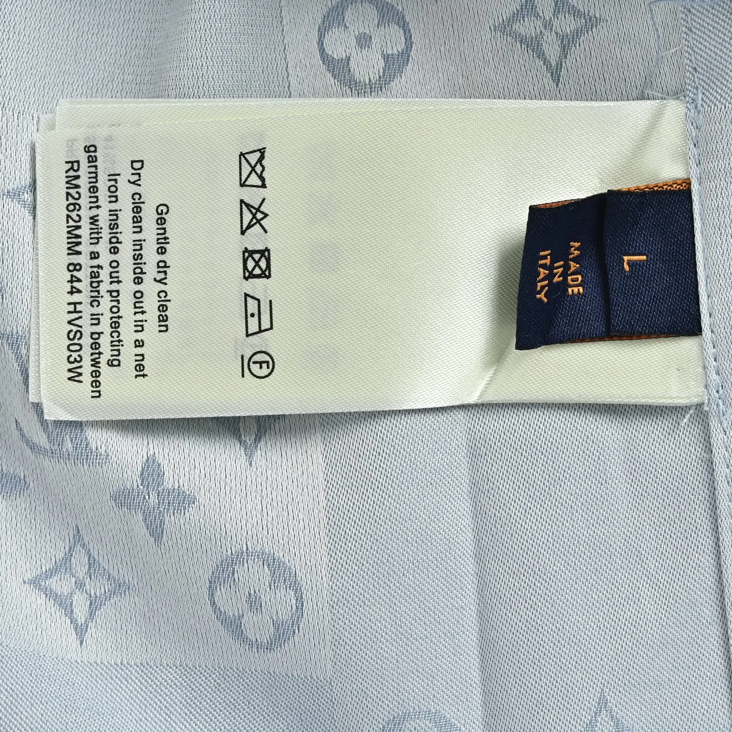 Louis Vuitton/Louis Vuitton 26ss old flower jacquard stitching short-sleeved shirt